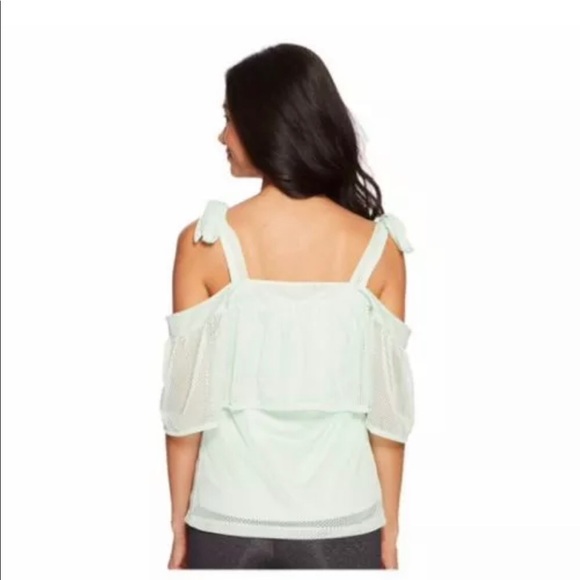 PUMA Xtreme Off The Shoulder Tee Blue pastel S - Picture 2 of 6